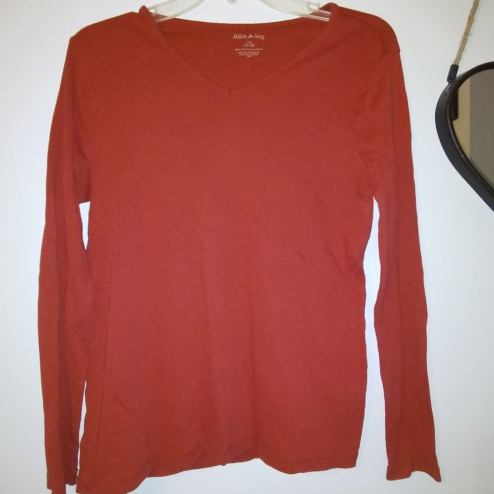 Red long sleeve size 16 in girls